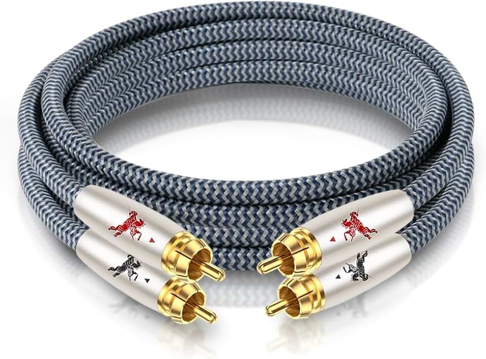 Impeto Cinch Kabel high end, Audio Kabel, RCA-Kabel, Cinch -Kabel Audiokabel rca auf rca kabel für CD, Verstärker, Decoder - 2m