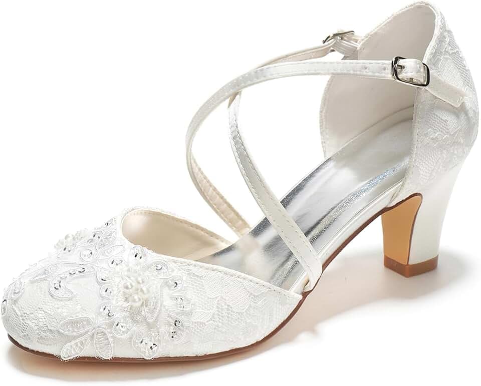 Hochzeitsschuhe Runde Criss Cross Party Schuhe