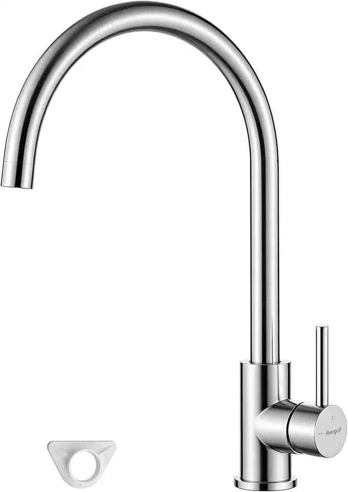 GRIFEMA G4008 Wasserhahn Küche Hochdruck, Küchenarmatur 360° Schwenkbar