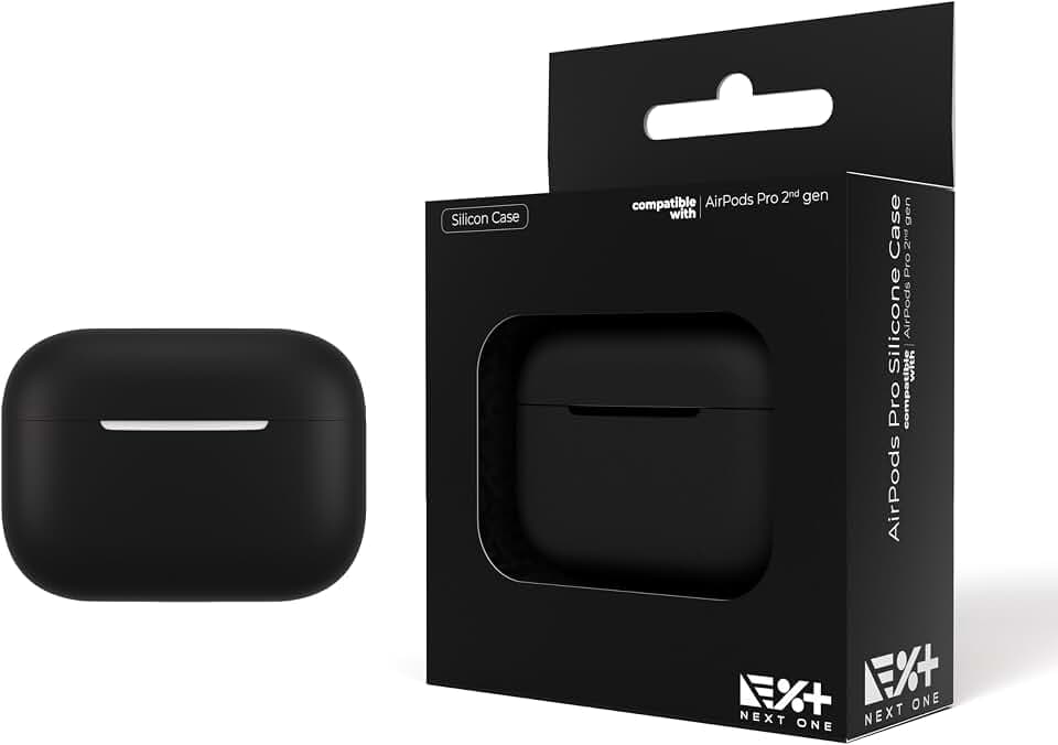 NEXT ONE Silicone case for AirPods Pro 2nd Gen | Black