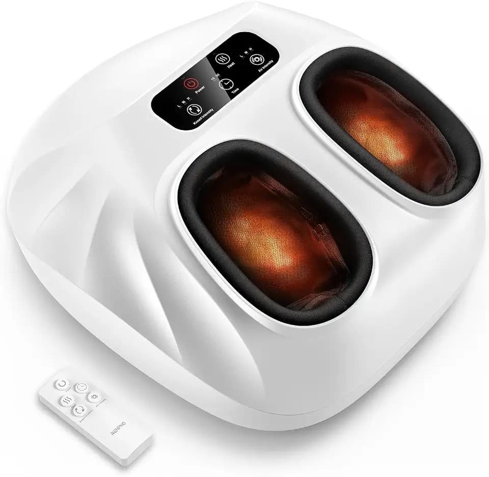 RENPHO Shiatsu Foot Massager with Heat for Plantar Fasciitis FSA Eligible