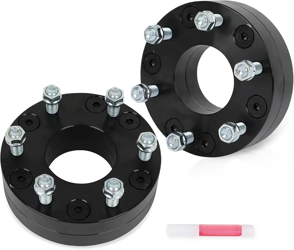 SCITOO 2Pcs 5x5 to 6x5.5 Wheel Spacers 2 inch for Jeep/for Dodge Black