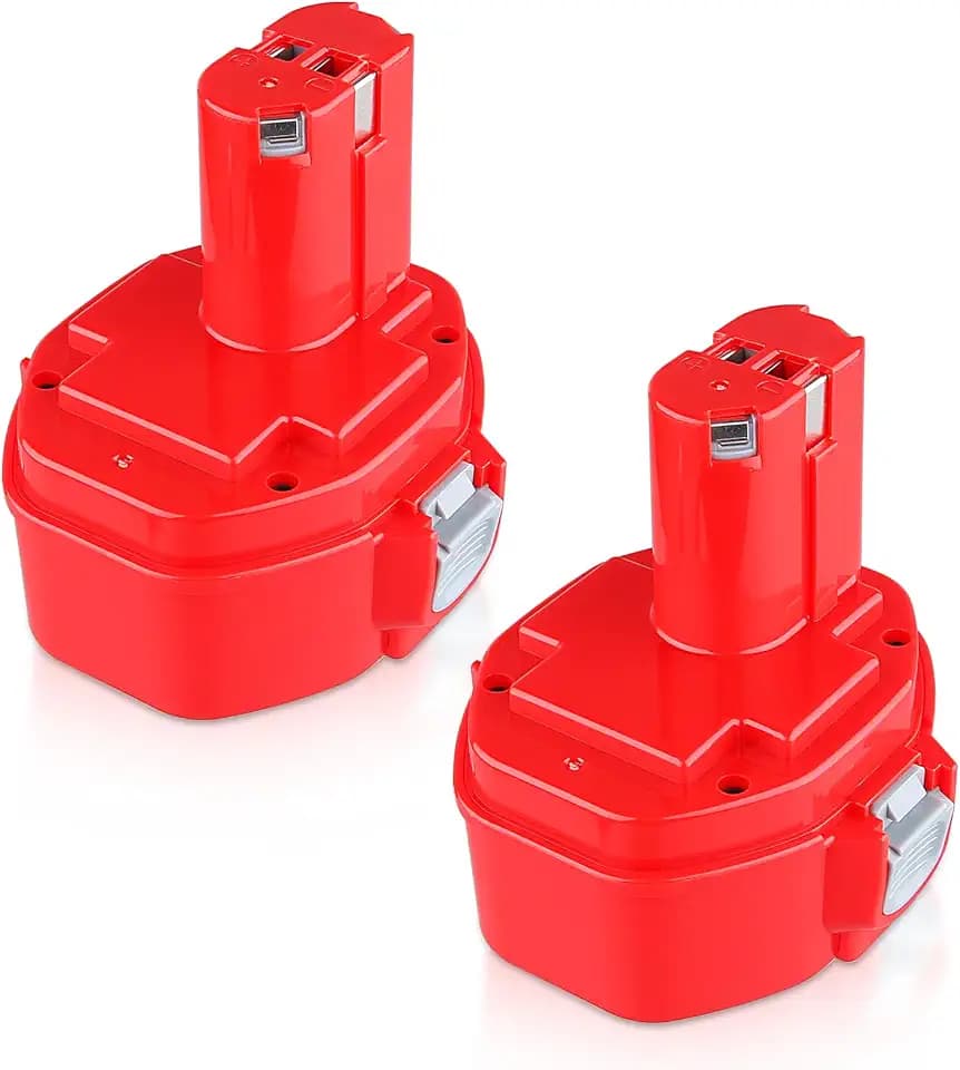 2 stück 14,4V 4800mAh NI-MH Ersatzakku für Makita 14.4V Akku Kompatibel mit PA14 1420 1422 1433 1434 1435 193062-6 193157-5 193158-3 193985-8 1051D 4033D 5094D 6280D 8280D JR140D