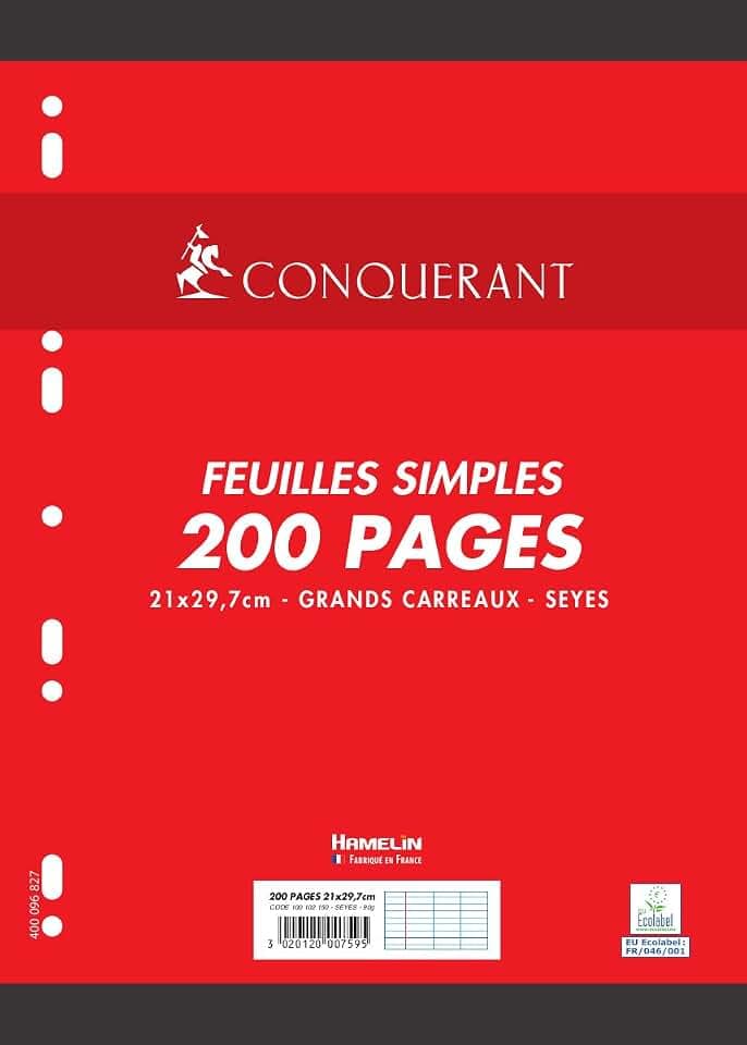 CONQUÉRANT SEPT 100102150 Kunststoff-Register, Zahlen, A4, 5-teilig, 1-5