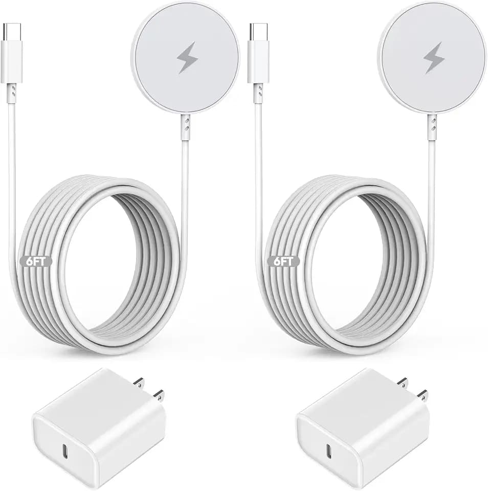 [Apple MFi Certified] Magnetic Charger,Wireless Charger Fast Charging 6Feet
