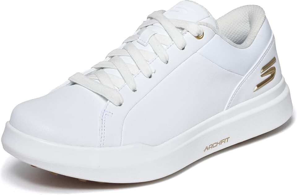 Skechers Damen Golfschuh Drive 6 Arch Fit, Leder, entspannte Passform, wasserdicht