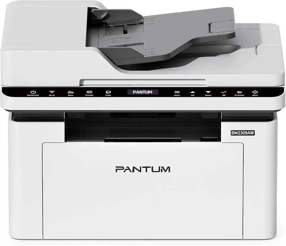 PANTUM BM2309AW Multifunktions-Laserdrucker, Schwarz-Weiß, Drucken Scannen Kopieren 3in1 mit ADF, WLAN &USB, A4, 20ppm, Inklusive 500-Seiten-Starter-Tonerkartusche BM2300AW