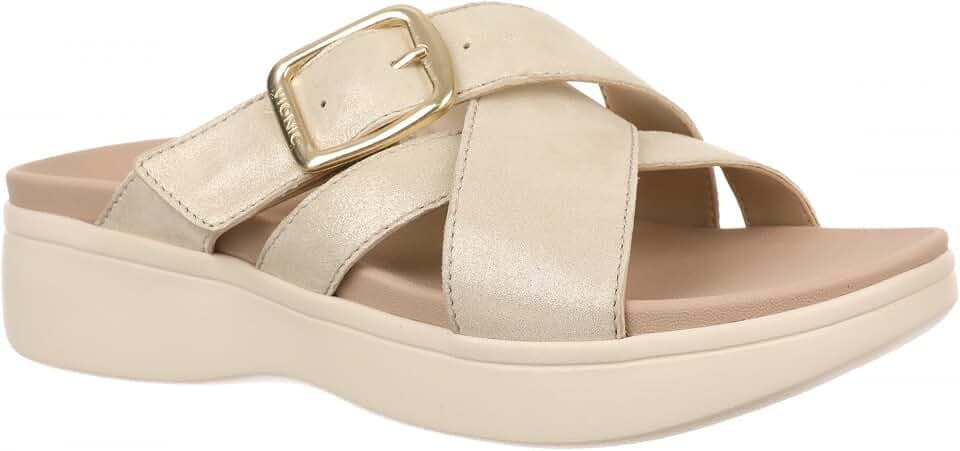 Vionic Starla Women's Orthotic Slide Sandal - Adjustable Buckle Comfort Platform