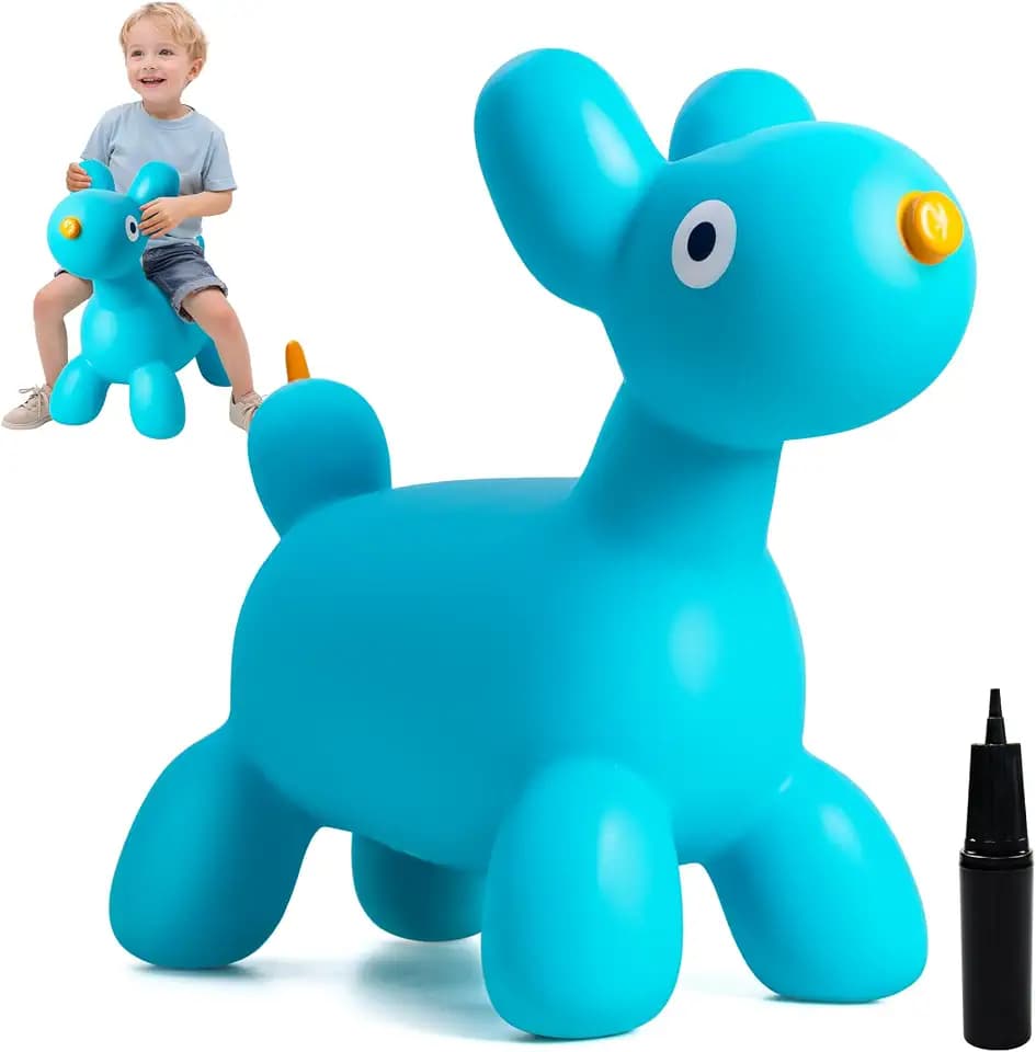 ZOOJOY Bouncy Animal Hopper, Ride-on Horse Hopping Toys for Toddlers 18M+