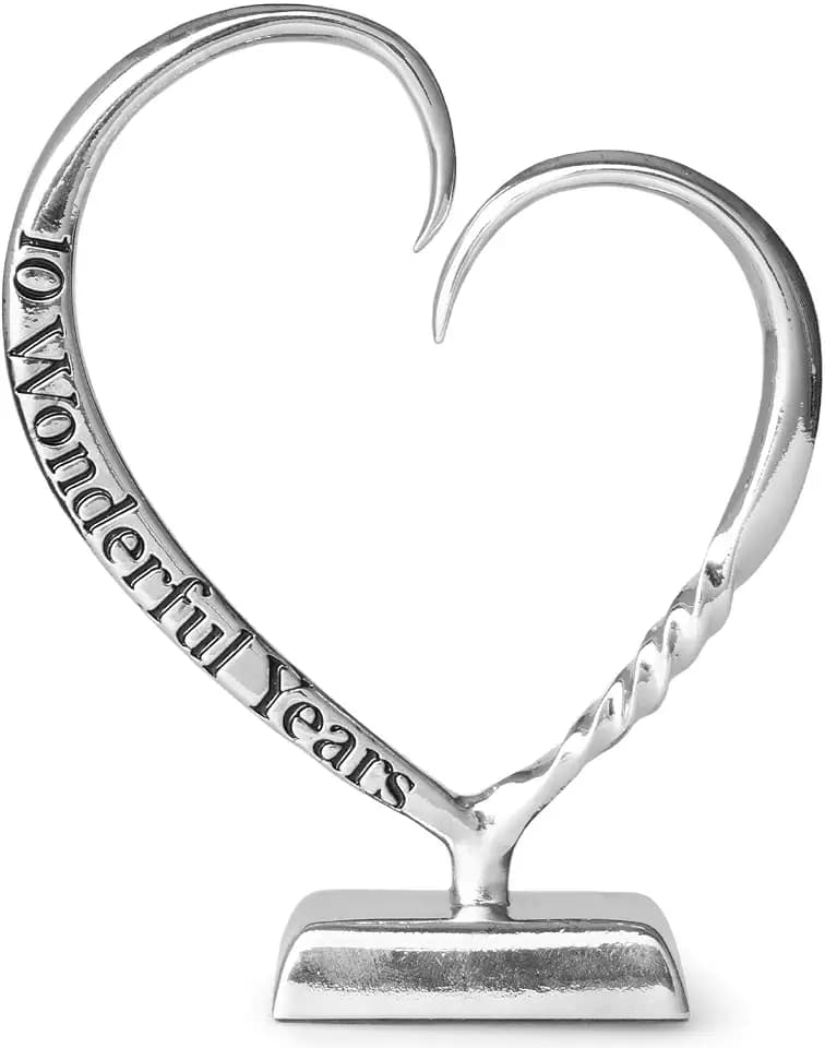 10 Year Anniversary Tin Gifts for Him Her 10th Wedding Anniversary Aluminum