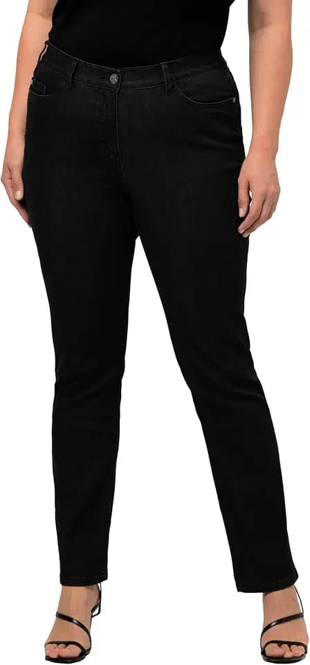 Ulla Popken Damen Hose Slim-Jeans