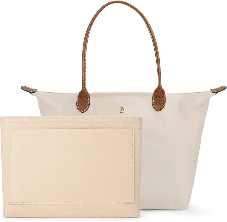 Tote Bag for Women with Purse Organizer Insert.