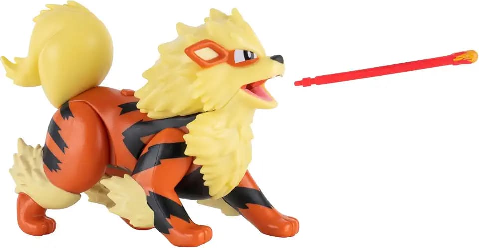 Pokémon PKW0009 - Battle Feature Figure - Arkani, offizielle bewegliche Figuren, 11,5 cm