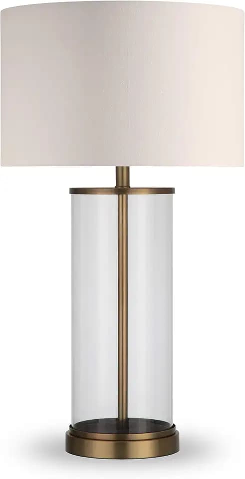 Henn&Hart 28" Coastal 1-Light Table Lamp, Antique Gold