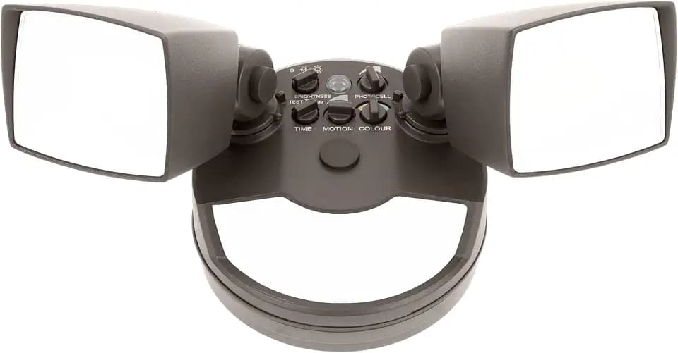 Nicor Bronze Selectable LED Outdoor Security Flood Light with PIR Sensor (OLS125S120S8BZS)
