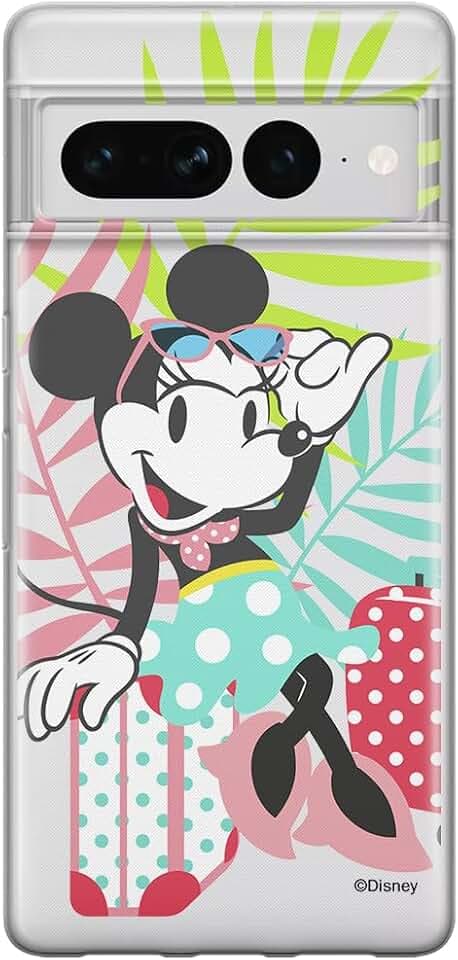 ERT GROUP Handyhülle für Google Pixel 7 PRO Original und offiziell Lizenziertes Disney Muster Minnie 029 optimal an die Form des Handy angepasst, teilweise transparent