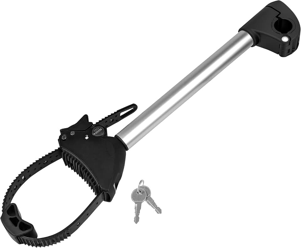 Strap Rahmenhalter lang Ø 25+30mm, Schwarz/Silber