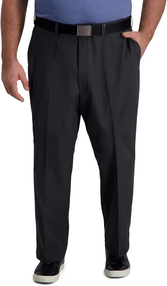 Haggar Men's Big & Tall Classic Fit Cool Right Casual Dress Pant
