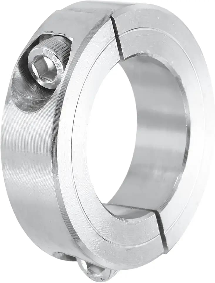 sourcing map Schaftmanschette, 35 mm Bohrung, doppelt geteilt, 304 Edelstahl, Klemmwellenmanschetten für industrielle Automatisierung, Förderbandsysteme