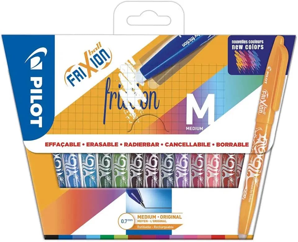 PILOT - 15er-Set FriXion Ball - Radierbarer Tintenroller Nachfüllbar