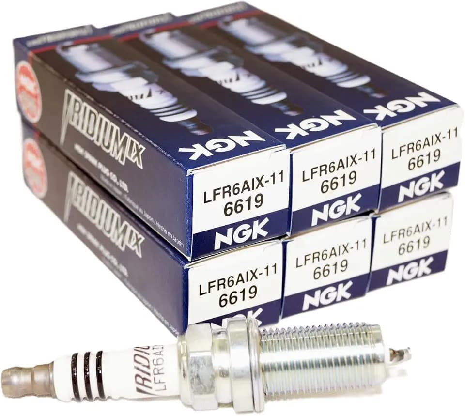 NGK 6619 Iridium Spark Plugs LFR6AIX-11-6 Pack