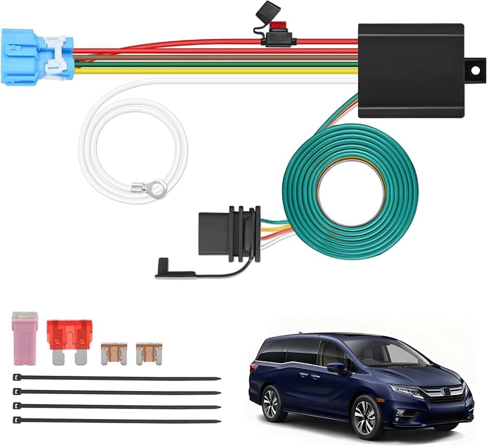 Nilight 4 Pin Trailer Wiring Harness Kit 56382 Simple Fit Tow Hitch
