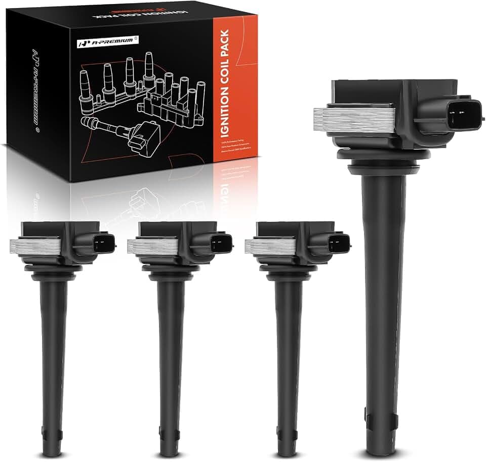 A-Premium Set of 4 Ignition Coil Pack - 3-Pins