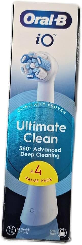 Oral-B Ultimate Clean Ersatzbürsten, Weiß, gründliche Reinigung, Entfernung von Zahnbelag, runde Bürste für elektrische Zahnbürsten, Oral B iO