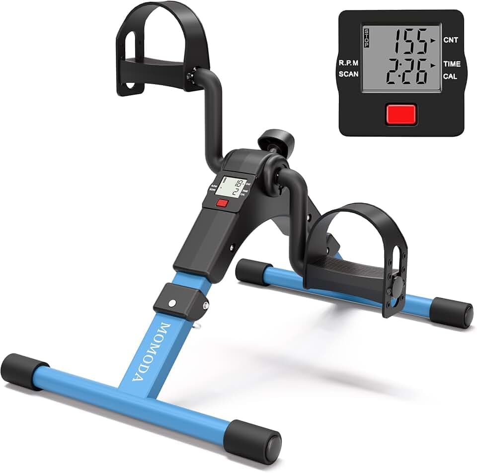 Mini Fahrrad Pedal Trainer für Arm- und Beintrainer Heimtrainer mit LCD-Monitor