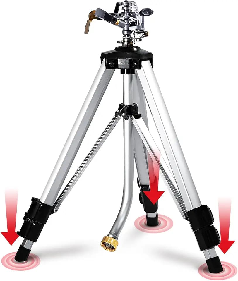 YAMATIC 18-36in Heavy Duty Impact Sprinkler with 360° Large Area, 1PCS