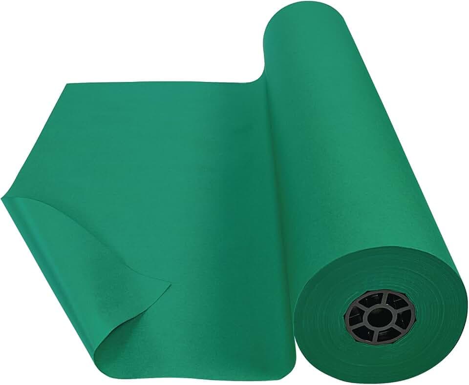 Colorations Dual Surface Paper Roll, Holiday Green, 36" x 1000'