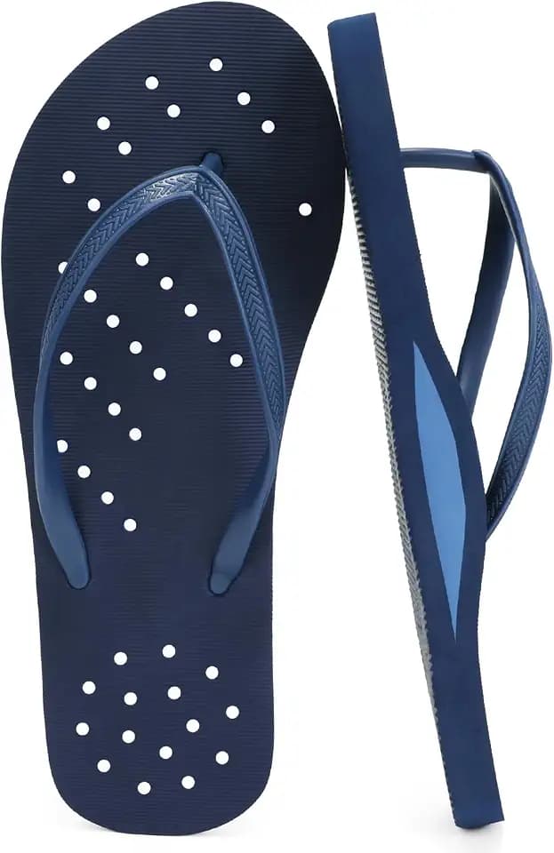 STQ Shower Shoes Women | Non-Slip Beach Flip Flops with Arch Support