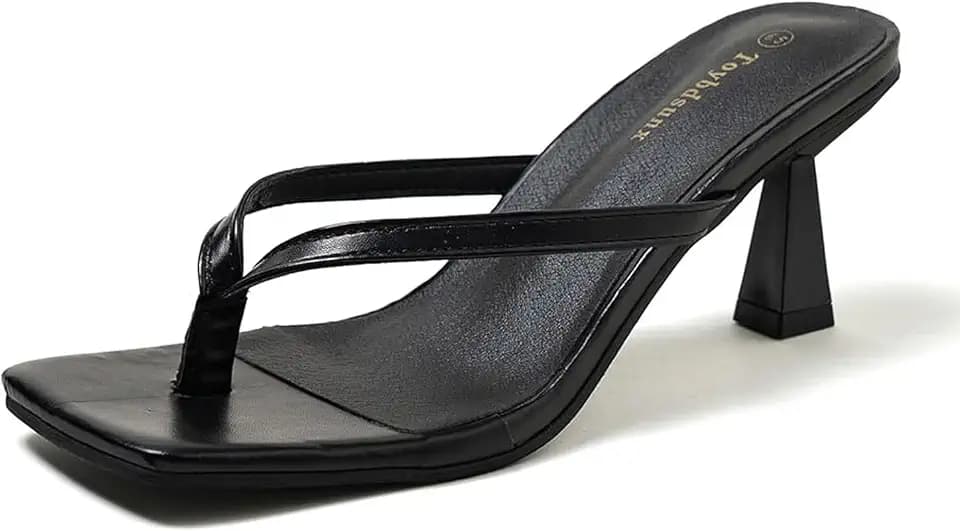 Women's Heeled Sandals, Open Toe Kitten Heels Dressy Sandals for Wedding