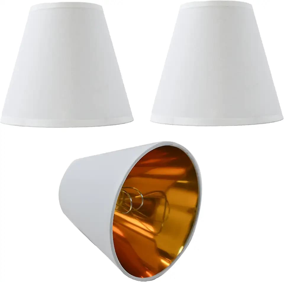 Small Lampshades Set of 3,For Cutting on Bulb,Fabric Lampshade