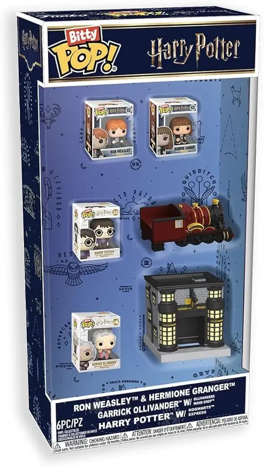Funko Bitty POP! 4 Pack Starter Set: Harry Potter - Harry, Hermione, Ron