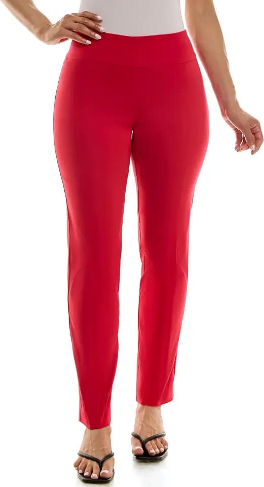Zac & Rachel Women's Pull On Slim Leg Pant with Millennium Fabric