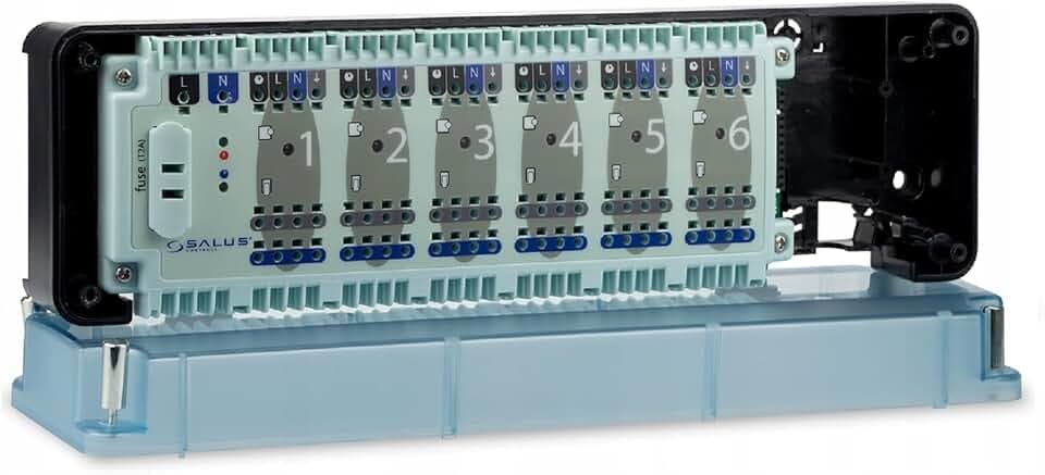 Regelklemmleiste / 230 V / für 6 Raumthermostate and 24 Stellantriebe
