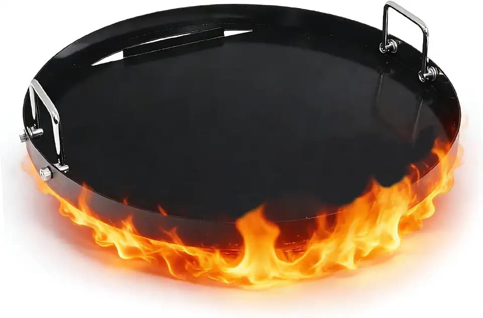 SHINESTAR Carbon Steel Grill Griddle for Weber, 22" Round Flat Top Griddle