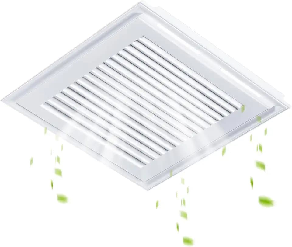 Baquler 1 Pc 12 x 12 Inch Bathroom Exhaust Fan Cover with Spring Square