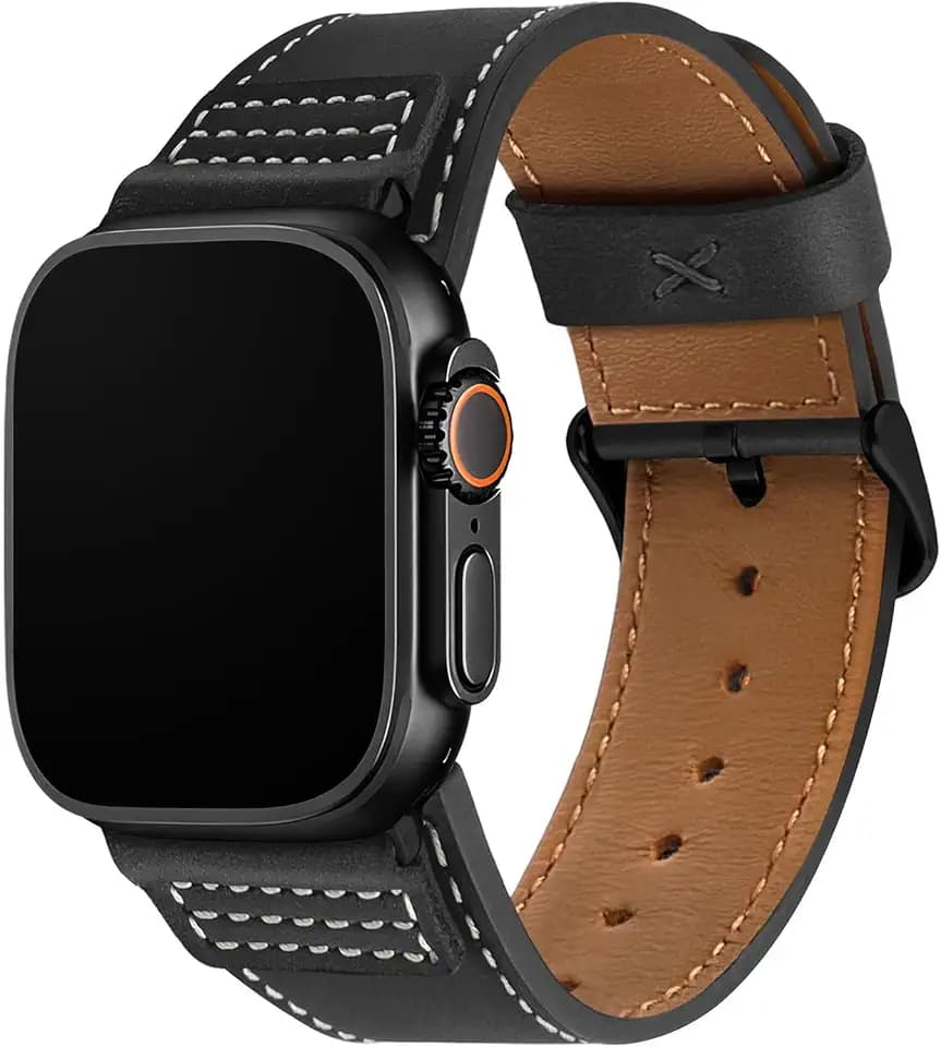 Wristitani 49/46/45/44/42/41/40mm Leather Bands For Apple Watch Band