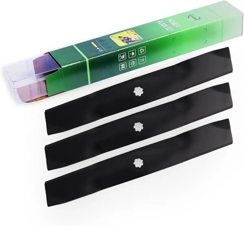 Medium Lift Lawn Mower Blades for 54 Inch Deck, Replaces GX21380, GY20684, GY20679, GY20686, SPM684375001, Compatible with John De ere D170, E180, G110, S180, 190C, LA150 (3PCS)
