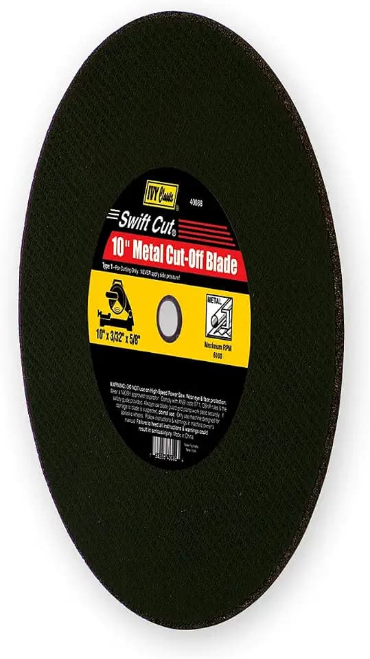 IVY Classic 40088-5 Swift Cut 10-Inch x 3/32-Inch x 5/8-Inch Arbor, Metal Cut-Off Blade for Chop Saws, 5-Pack
