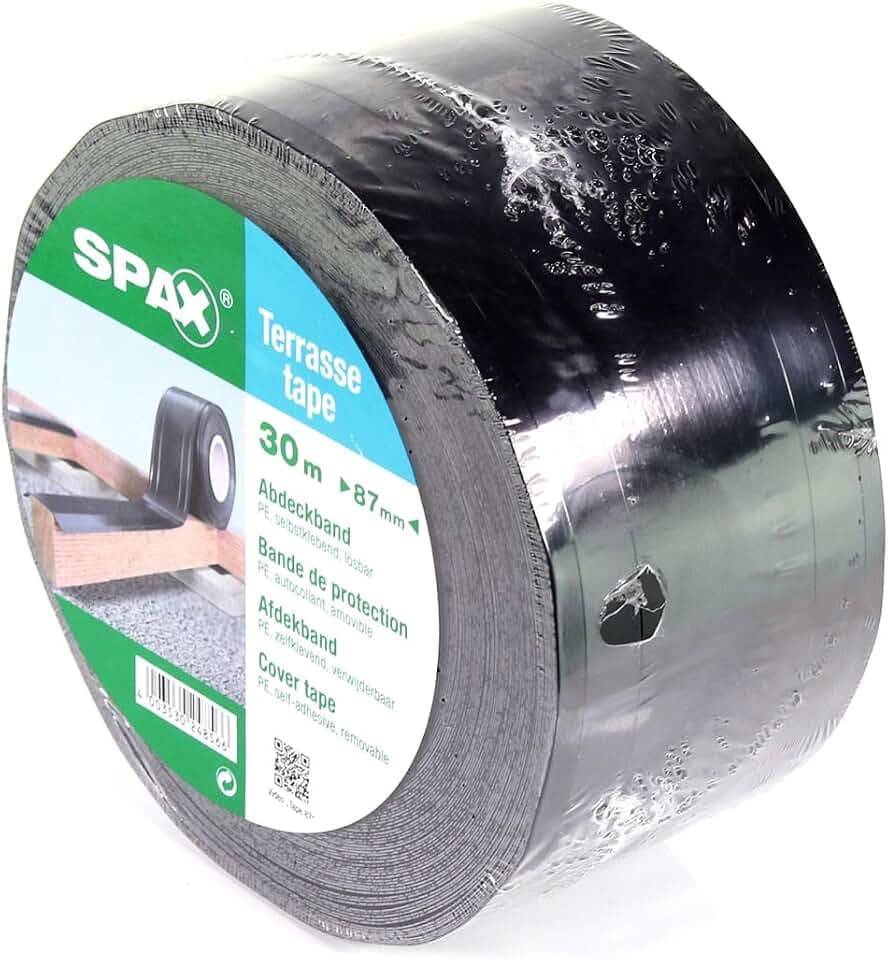 SPAX Abdeckband Terrasse - Holzschutzband 87 mm x 30 m Rolle