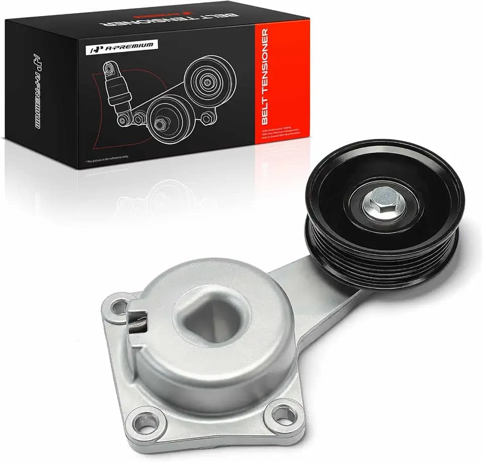 A-Premium Belt Tensioner Assembly with Pulley Compatible with Ford