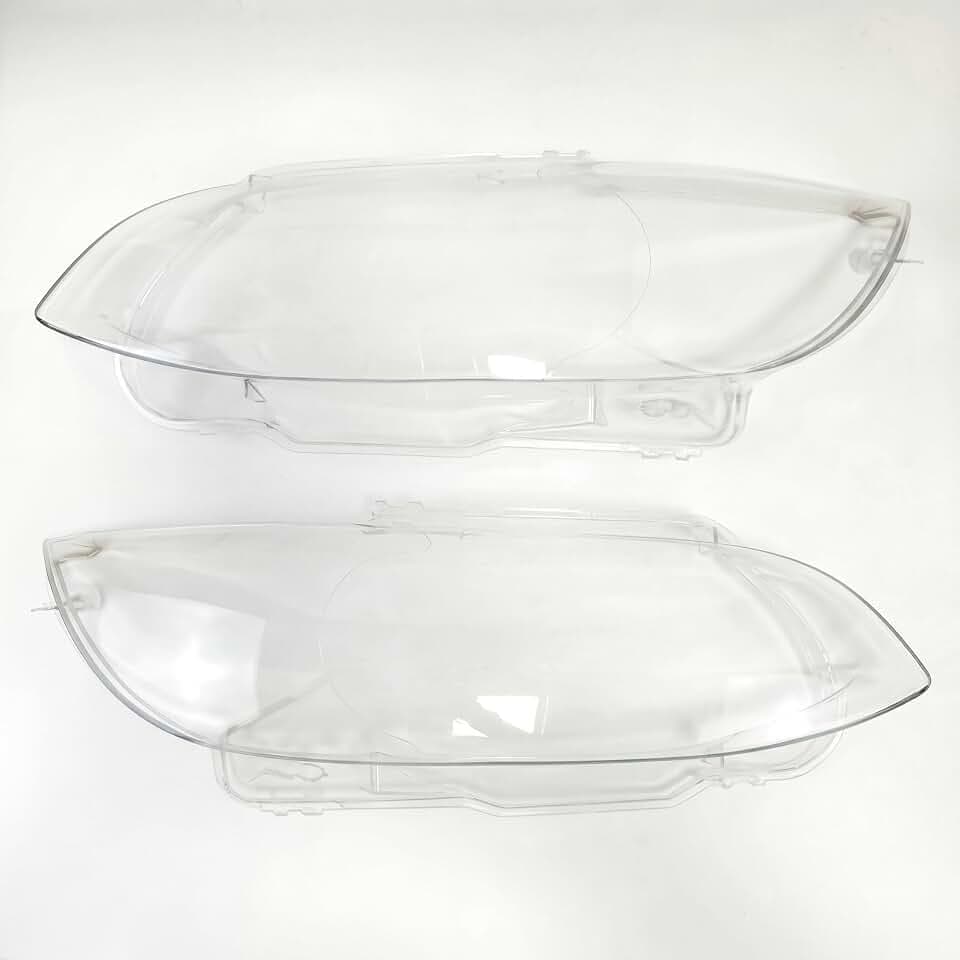 1 Pair Left and Right Car Front Headlight Headlamp Lens Cover PC Shell for 2008 2009 2010 2011 2012 BMW 3 Series E92 2-Door