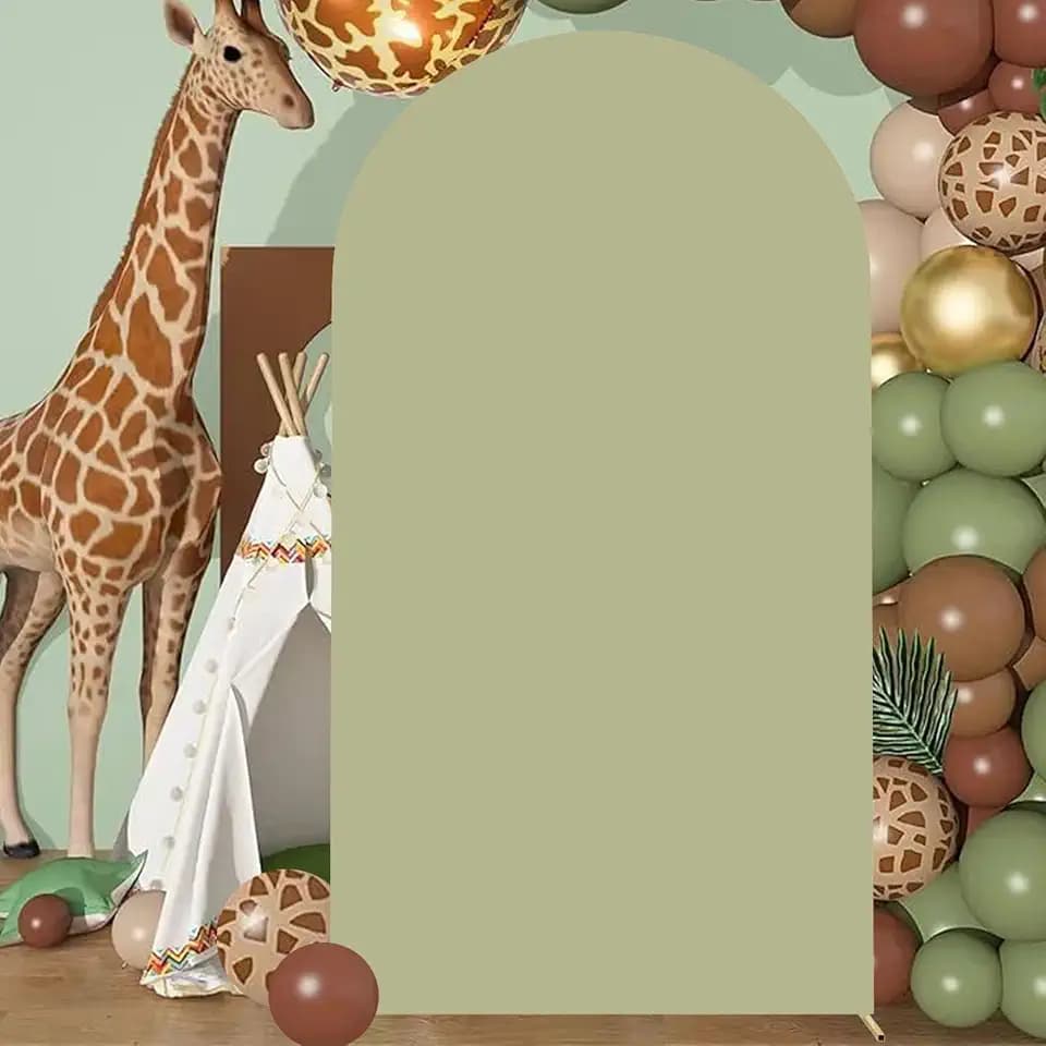 Sage Green Arch Cover Wedding Arch Covers 4FT Arch Backdrop Cover
