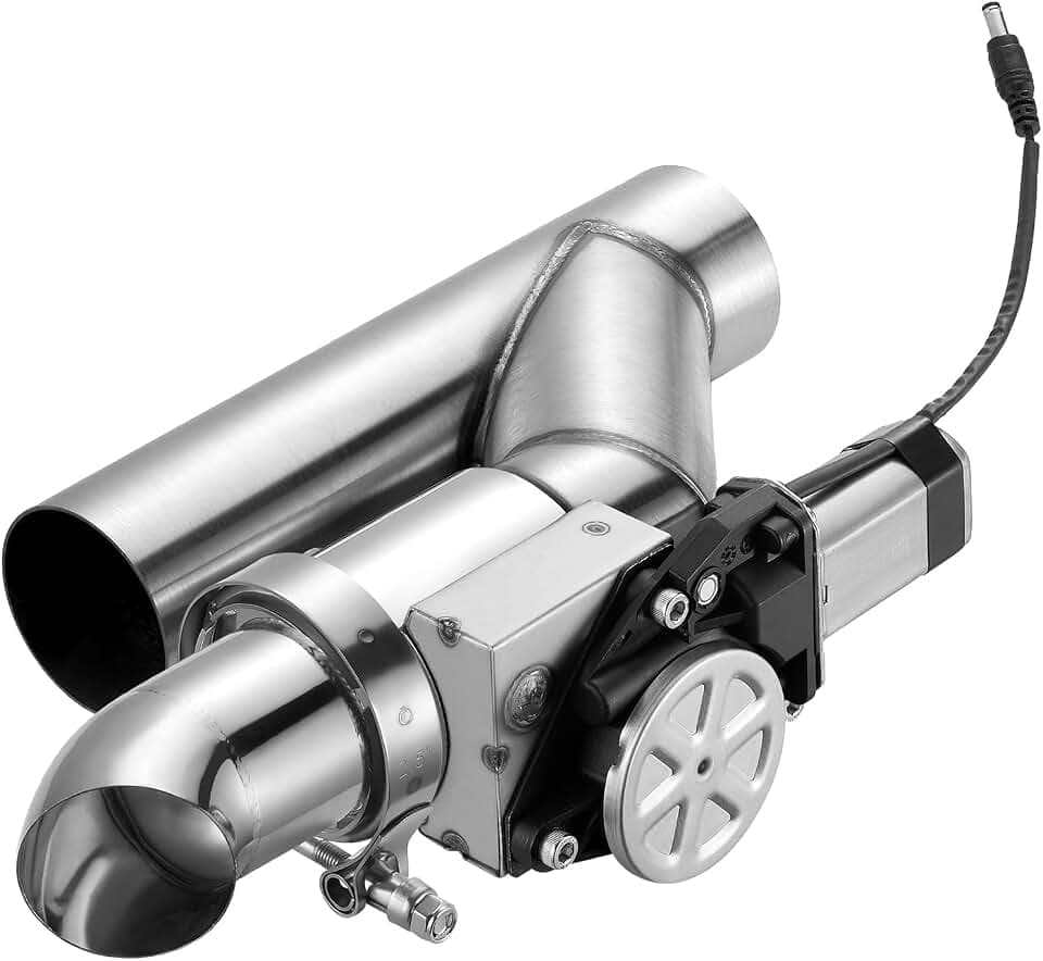 SPELAB Electric Exhaust Cutout 2.5 Inch with Elbow Muffler Exhaust Valve Kit with One Controller Remote Kit
