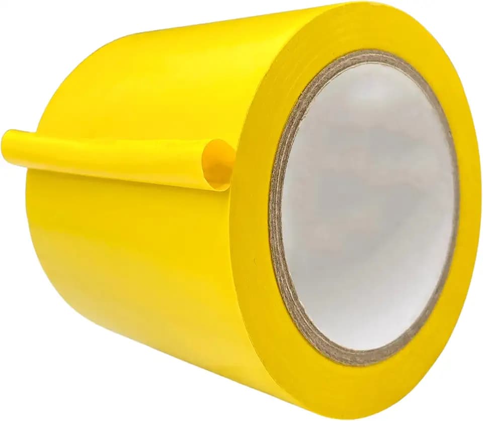 MAT Vinyl Marking Tape Yellow - 4 inch x 36 yds. for Safety Floor Marking (School Gym, Restaurants, Warehouse), Dance Floor Splicing, Pinstriping Cars & Boats