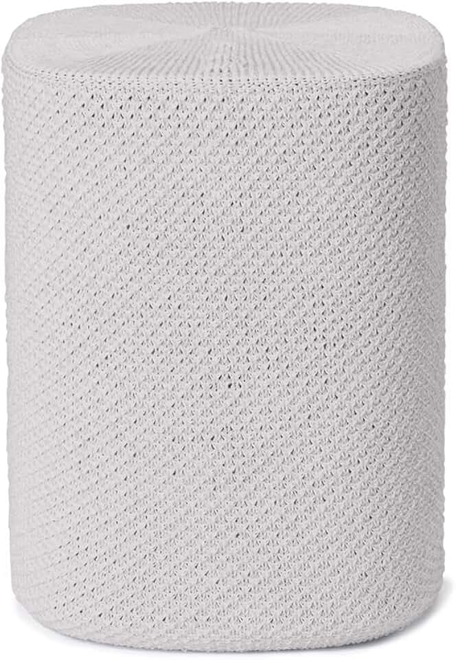 Soundskins Speaker Cover for Sonos Play 1 | 3D-Knitted Fabric Design | Acoustically Transparent, Durable Cover | Smoke White | Custom Fit for Speaker Protection