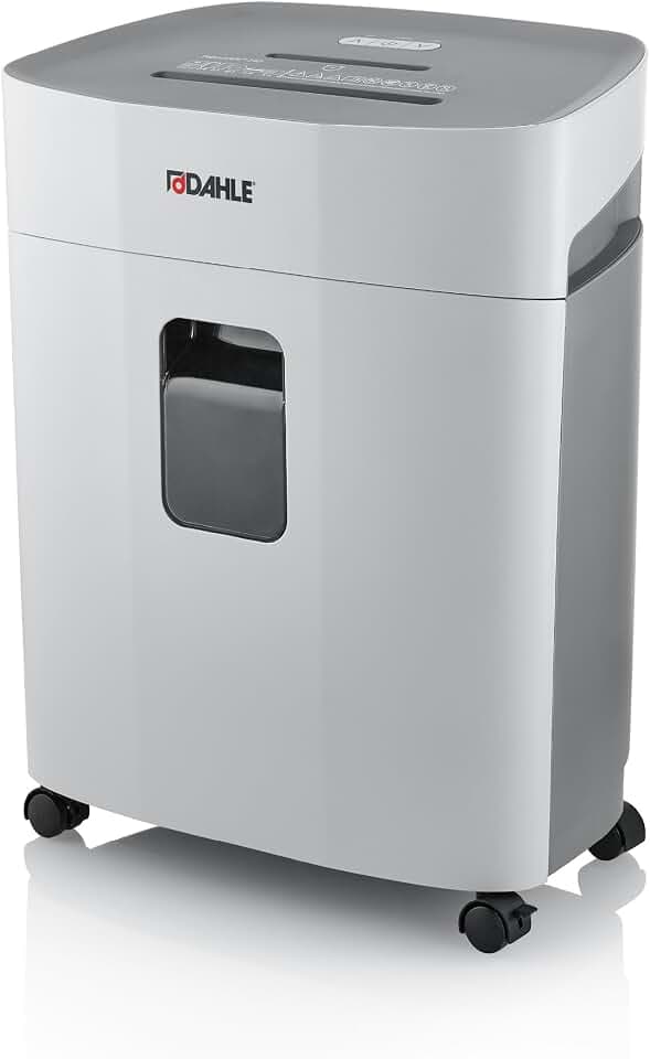 Dahle PaperSAFE PS 260 Aktenvernichter (12 Blatt, Sicherheitsstufe P4, Partikelschnitt, öl- und wartungsfrei, 25 Liter) grau